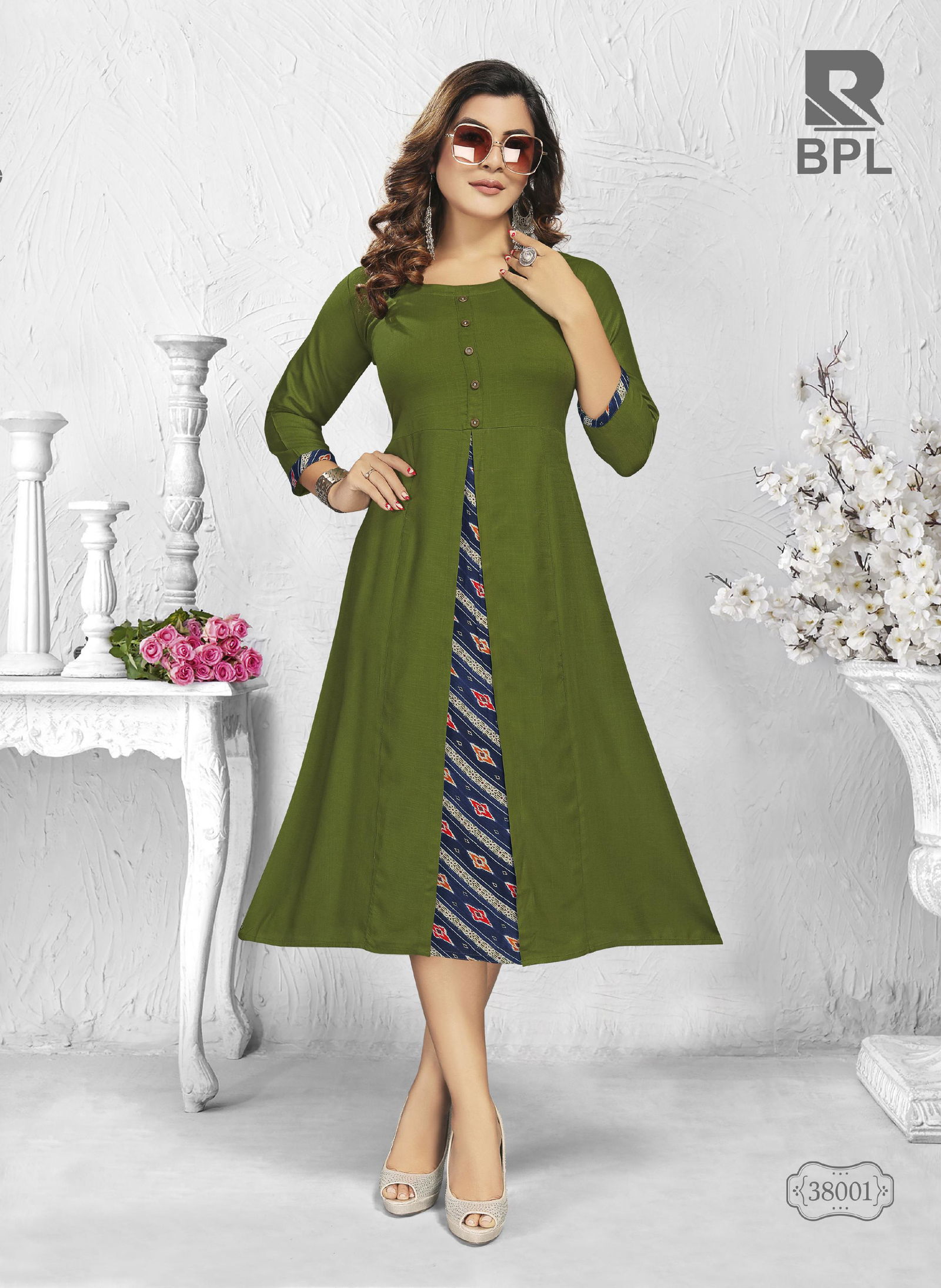 Raashi Bpl Latest Ethnic Wear Rayon Printed Anarkali Kurti Collection
